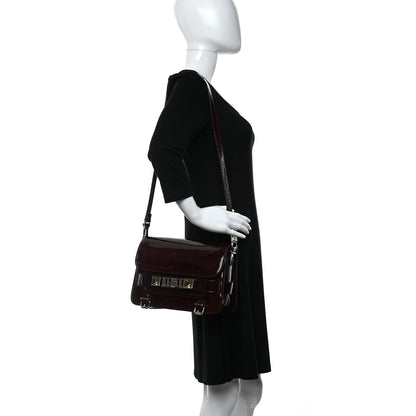 Proenza Schouler Patent Mini PS11 Classic Shoulder Bag Burgundy 2 of 10
