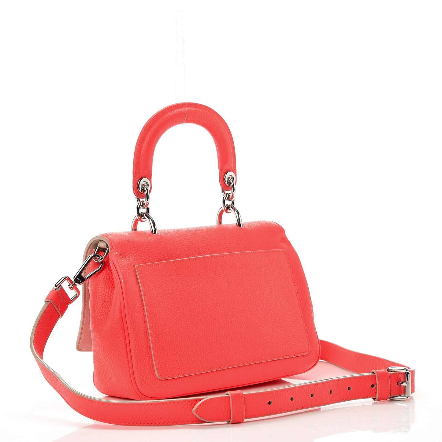 Bullcalf Mini Be Dior Satchel Fluorescent Goji Pink