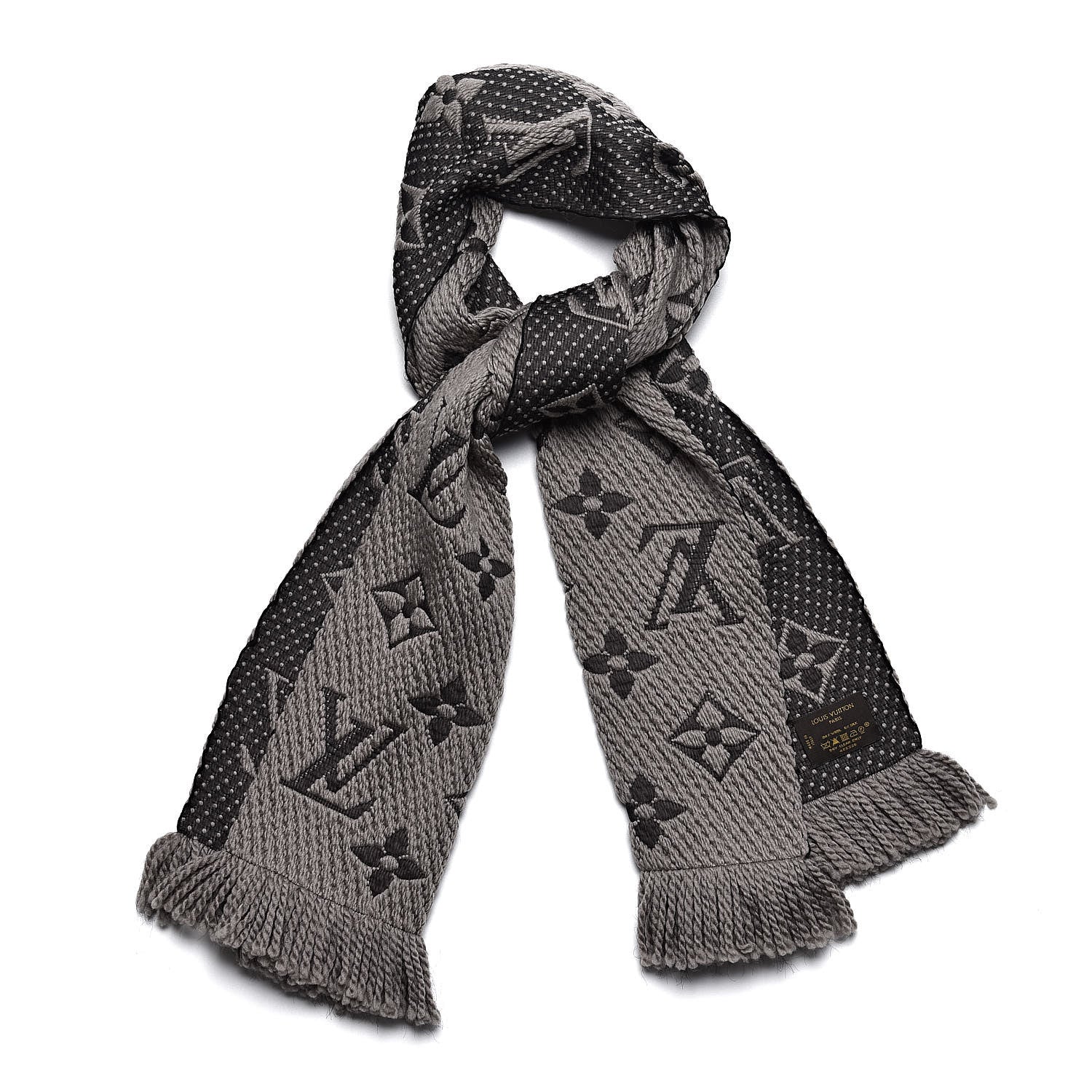 Louis Vuitton Wool Silk Logomania Scarf Verone 1 of 4