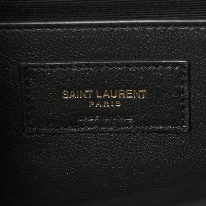 Saint Laurent Grain De Poudre Medium Classic Monogram Kate Satchel Black 6 of 10