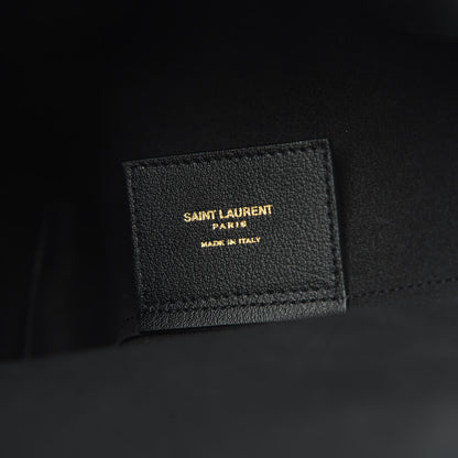 Saint Laurent Calfskin Large Shopping Tote Black 7 of 12