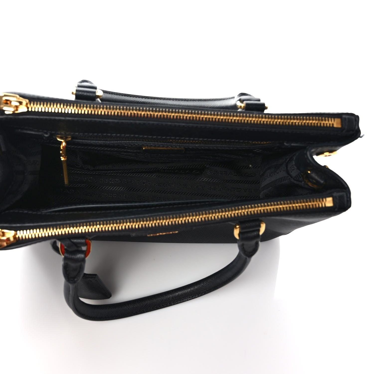 Prada Saffiano Medium Galleria Double Zip Tote Black 5 of 9
