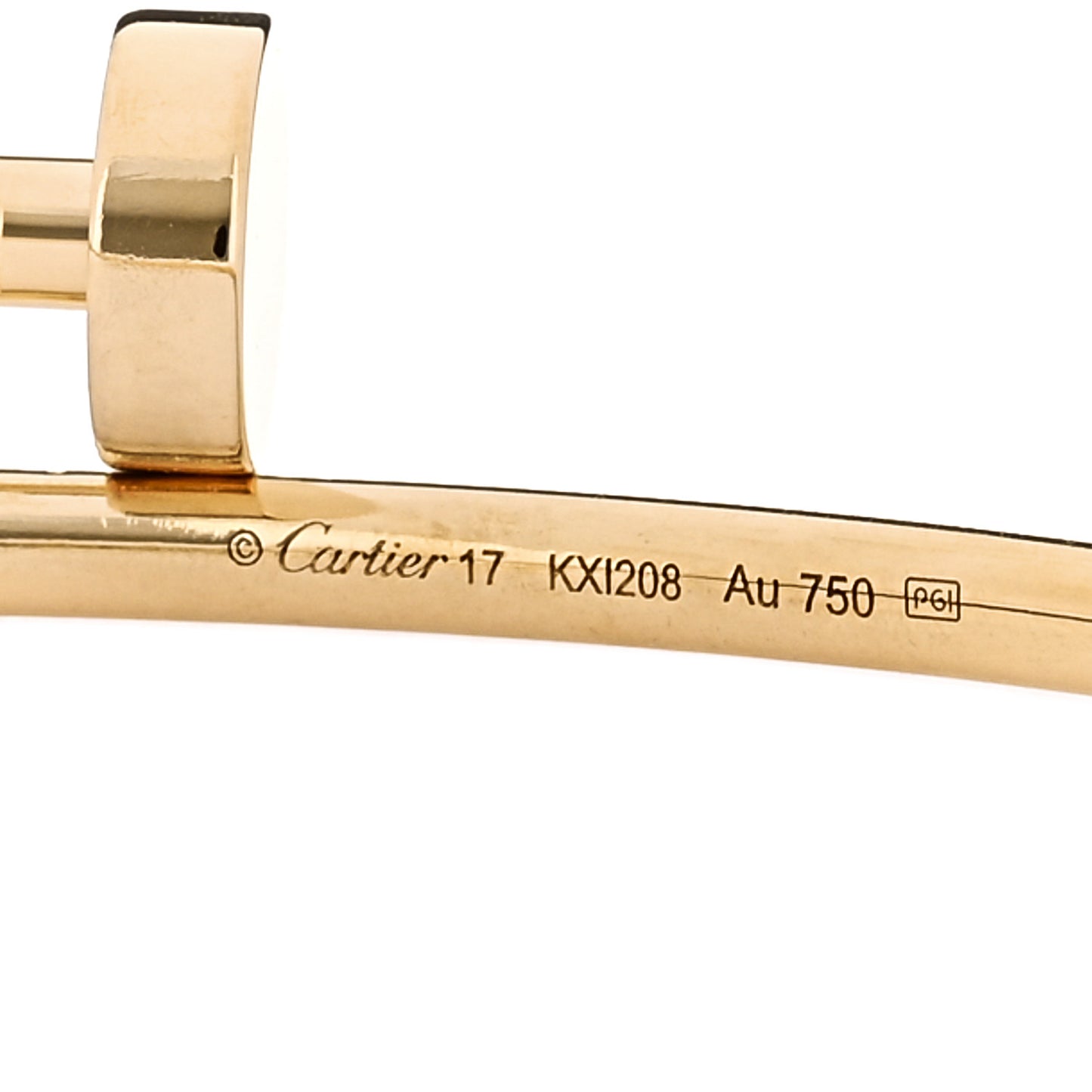 18K Yellow Gold Small Juste Un Clou Bracelet 17