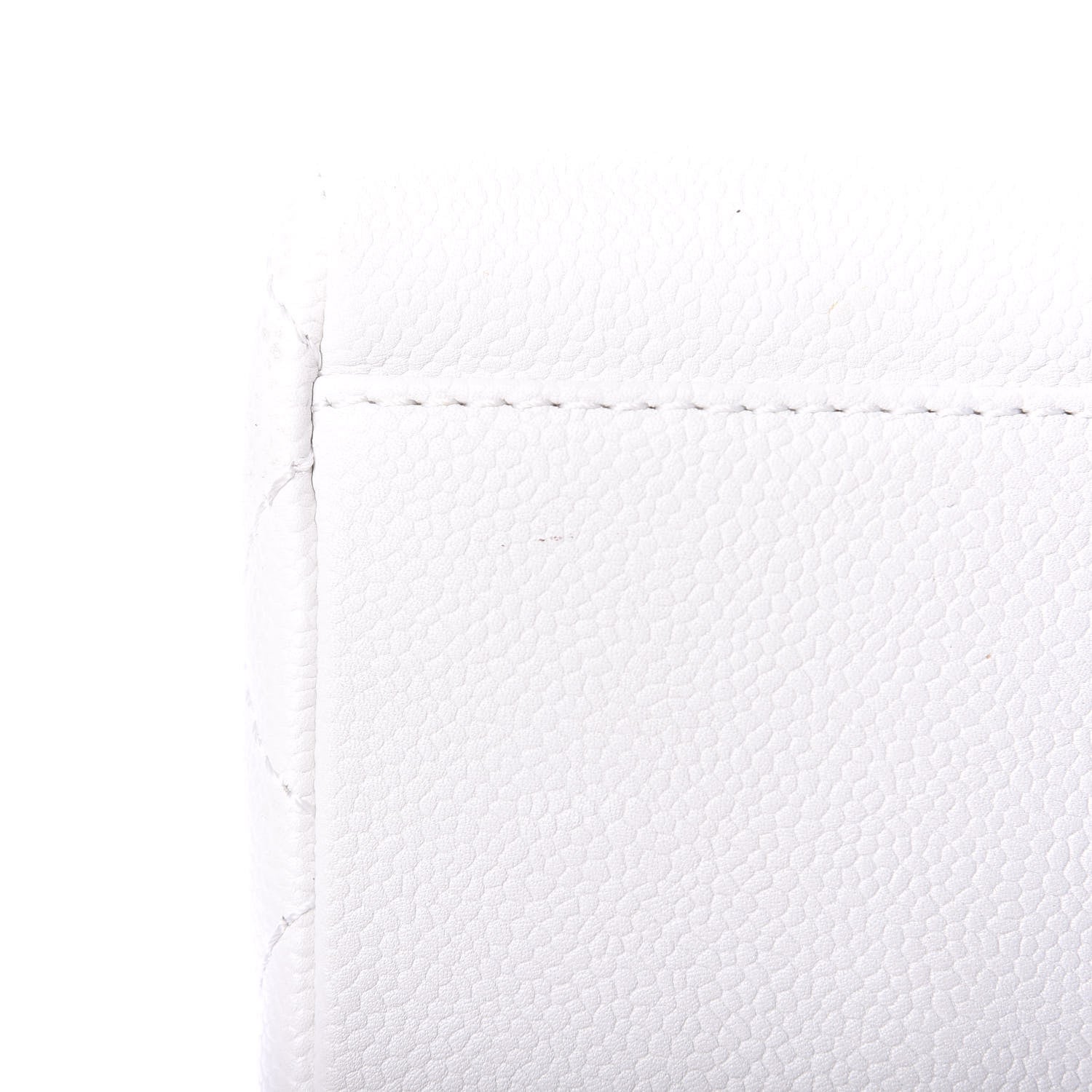 Chanel Caviar Quilted Petit Shopping Tote PST White 7 of 11
