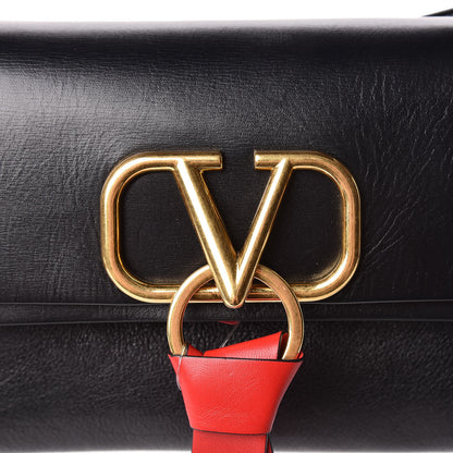 Valentino Garavani Smooth Calfskin Small VRing Crossbody Bag Black 12 of 12