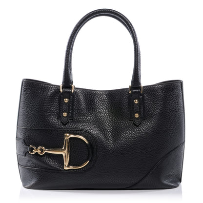 Gucci Leather Hasler Tote Black 1 of 7