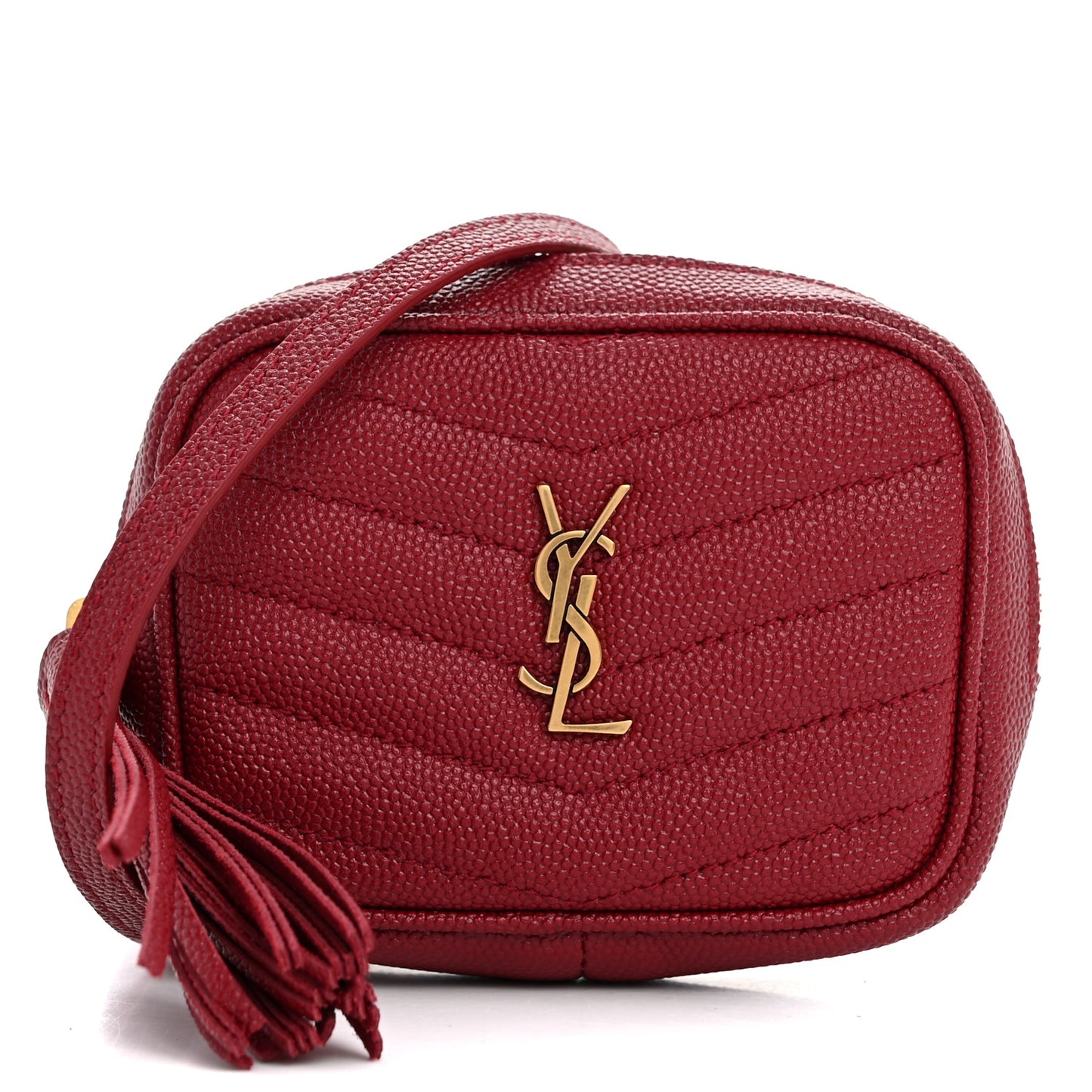 Grain De Poudre Matelasse Monogram Baby Lou Camera Bag Opyum Red