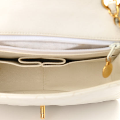 Chanel Lambskin Quilted Mini Square Flap White 4 of 9
