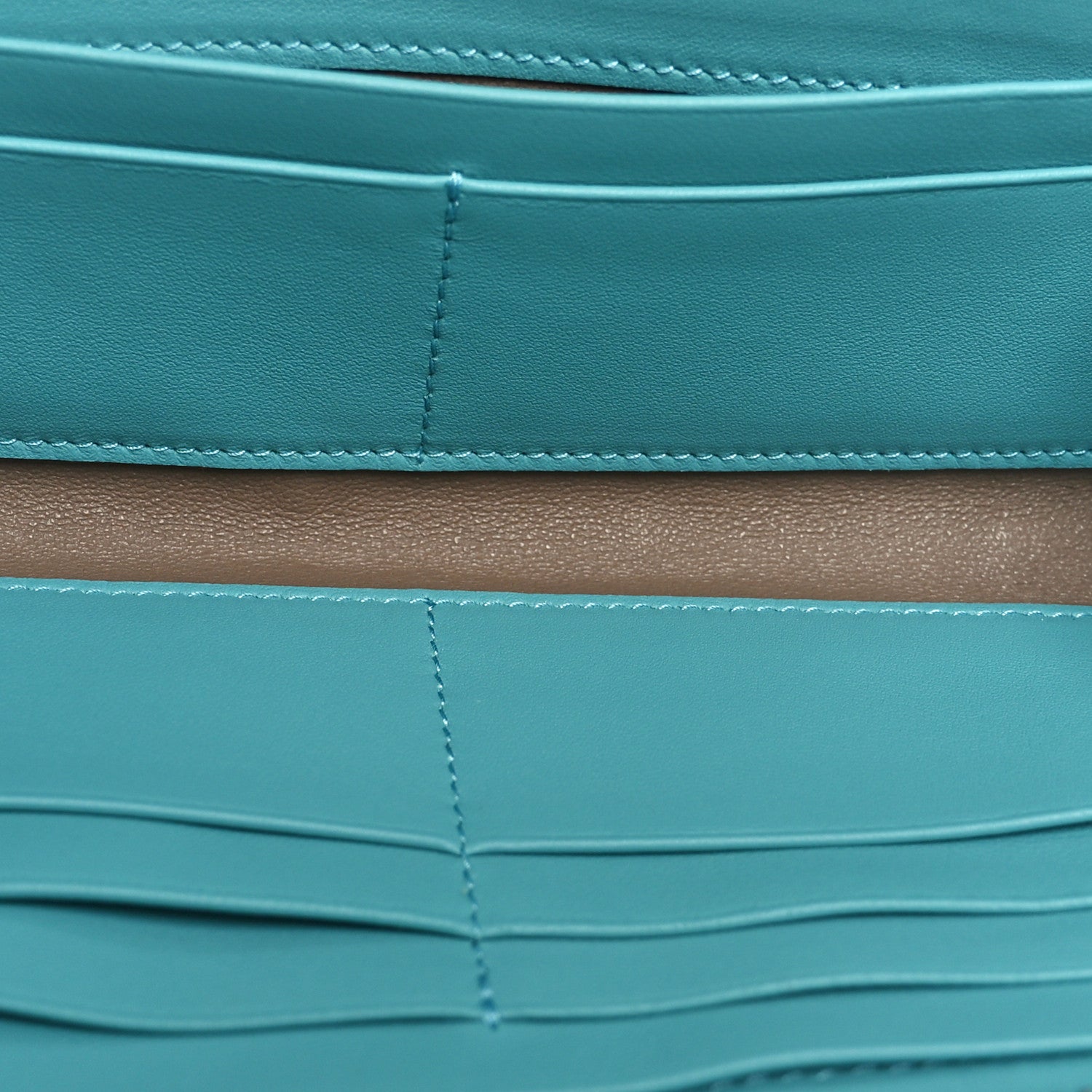 Bottega Veneta Nappa Intrecciato Zip Around Wallet Aqua 6 of 11
