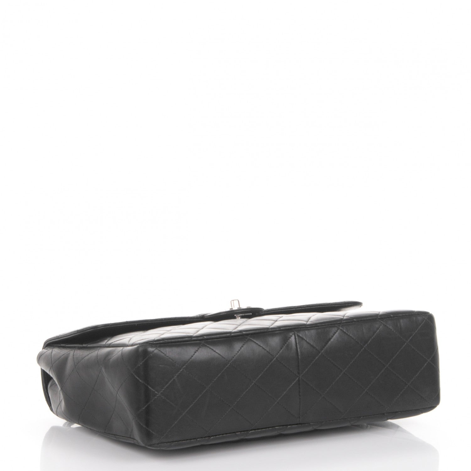 Chanel Lambskin Quilted Jumbo Single Flap Black 4 of 7