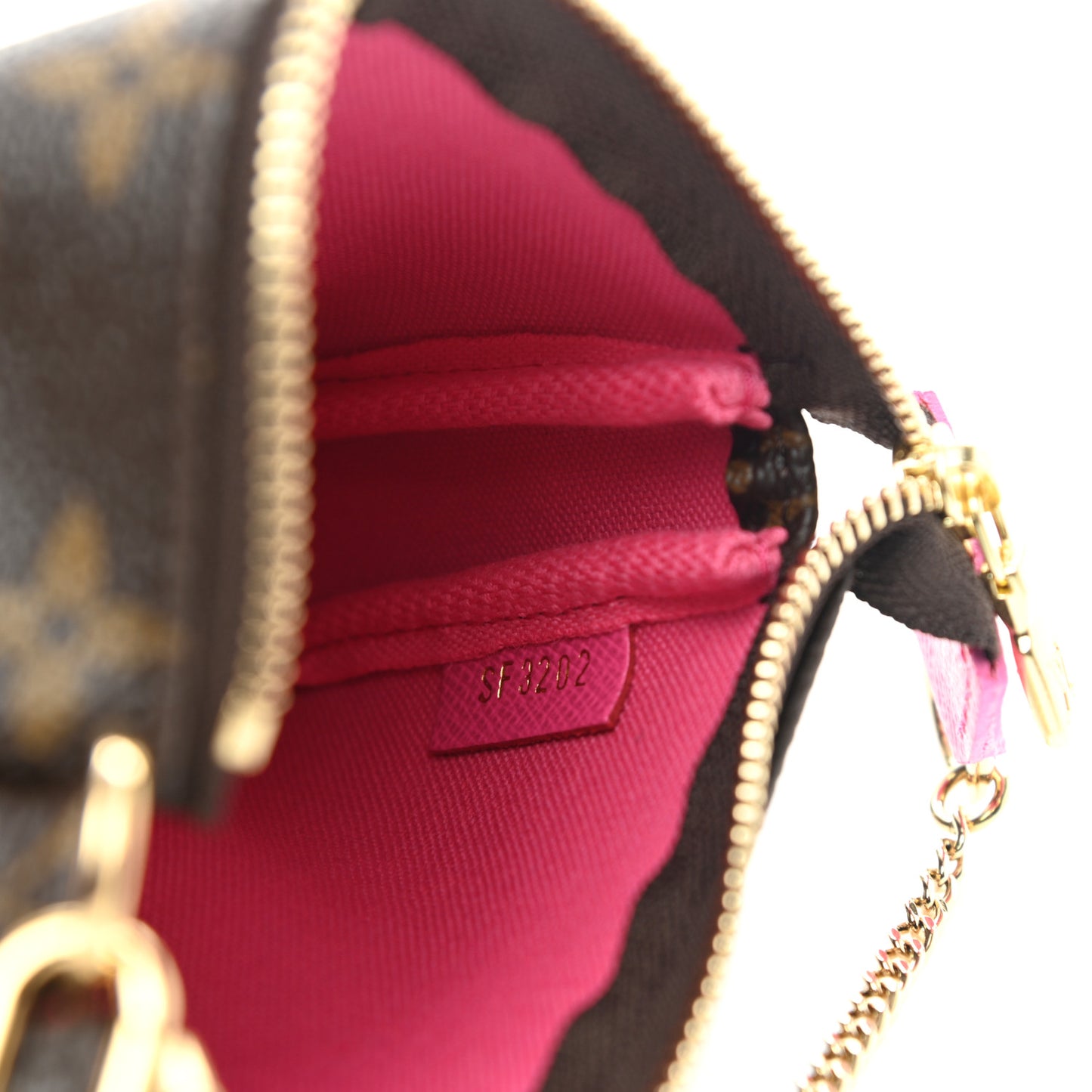 Monogram 2022 Christmas Animation Seoul Mini Pochette Accessories Fuchsia