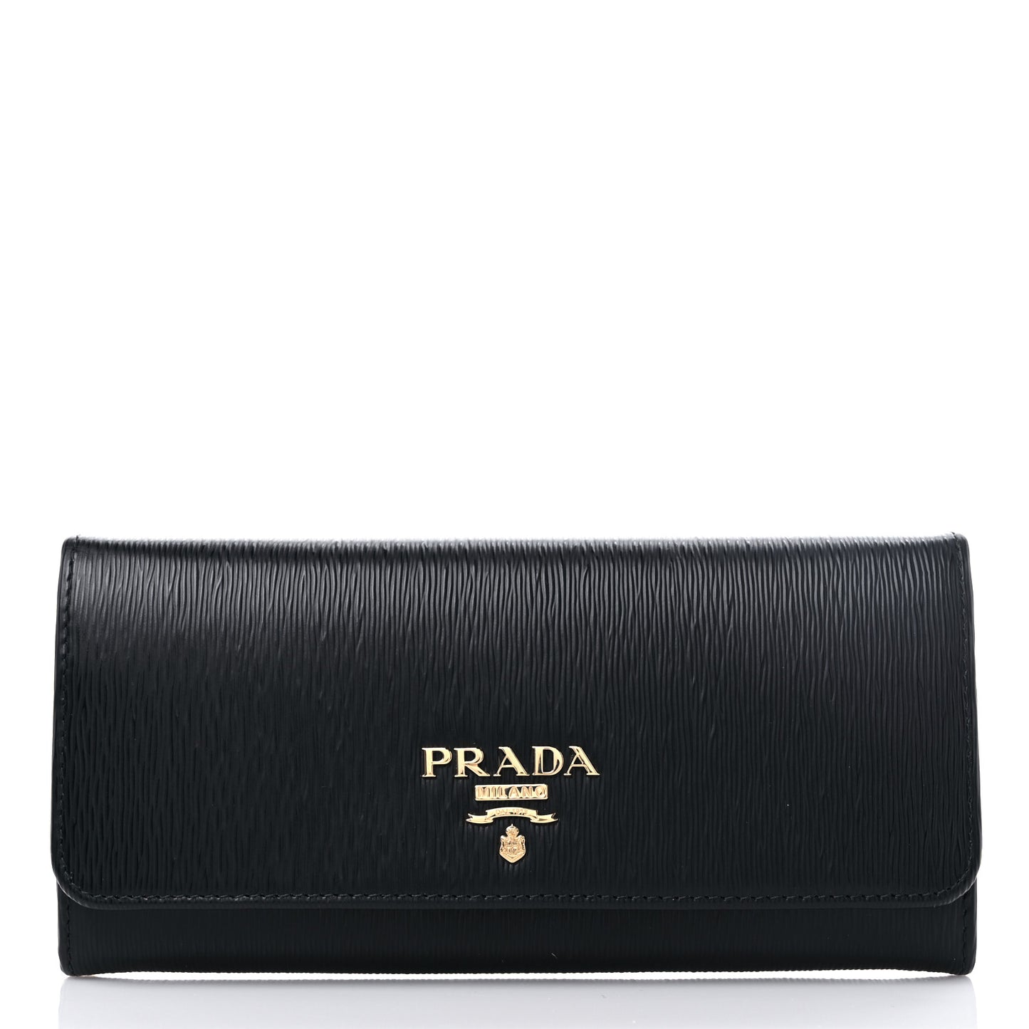 Vitello Move Bi-Color Continental Flap Travel Wallet Black Lacca