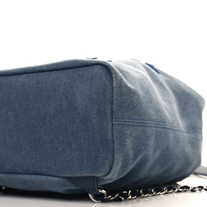 Chanel Canvas Sequin Large Deauville Backpack Navy 10 of 11