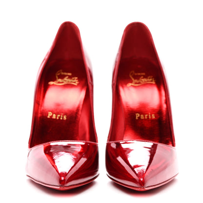 Christian Louboutin Metallic Patent Psychic So Kate 120 Pumps 35.5 Loubi 2 of 8