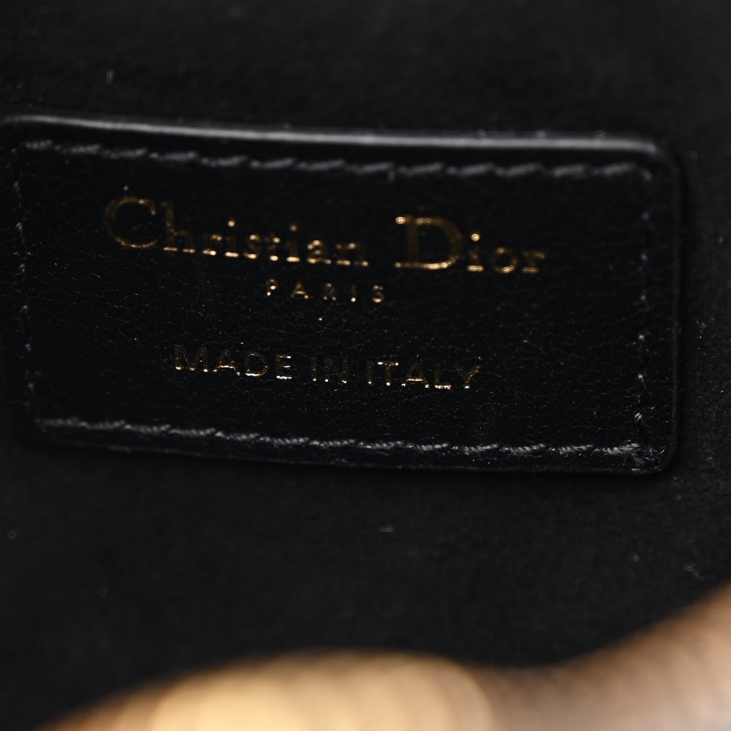 Calfskin Macrocannage Caro Camera Bag Black