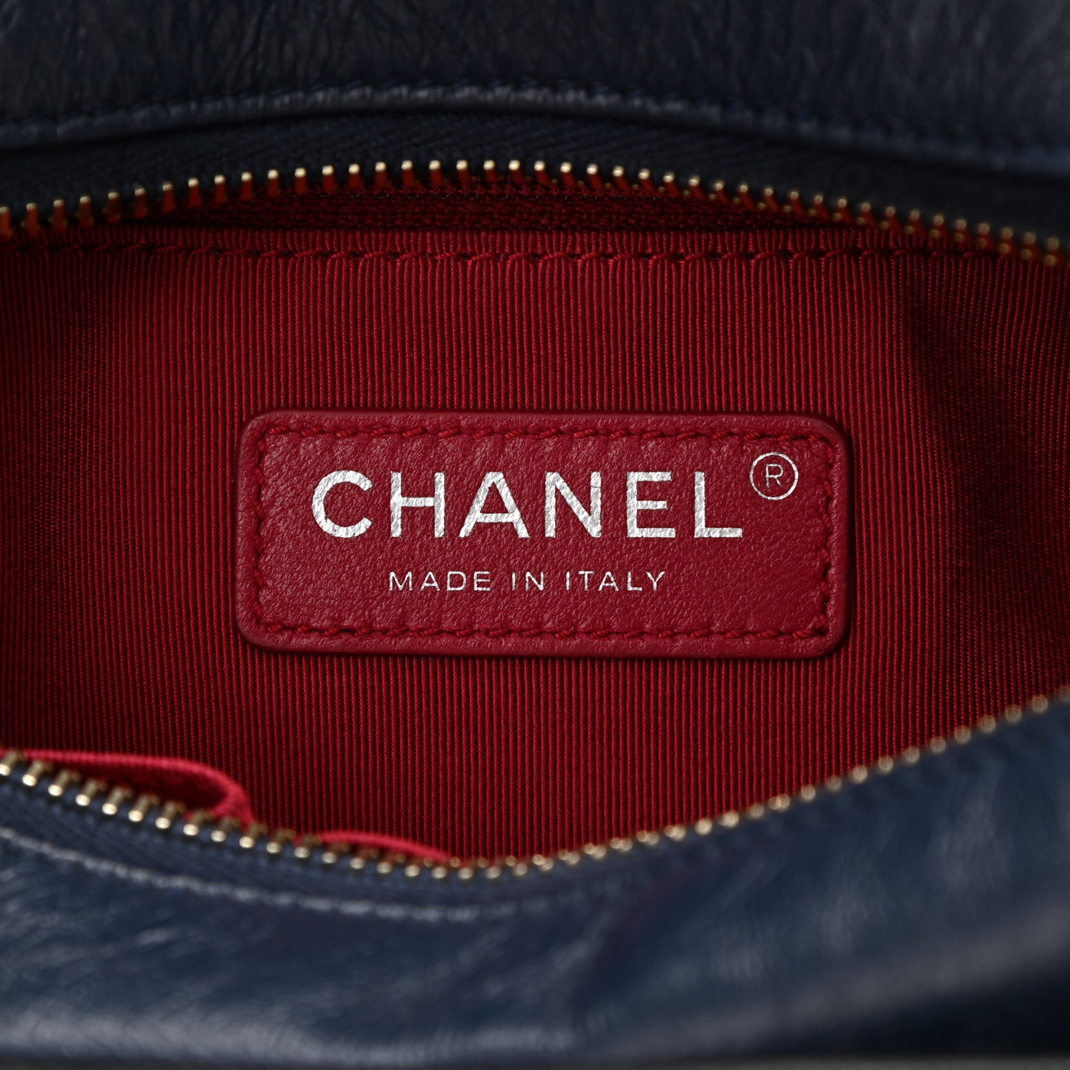 Chanel Aged Calfskin Quilted Small Gabrielle Hobo Navy Black 6 of 9