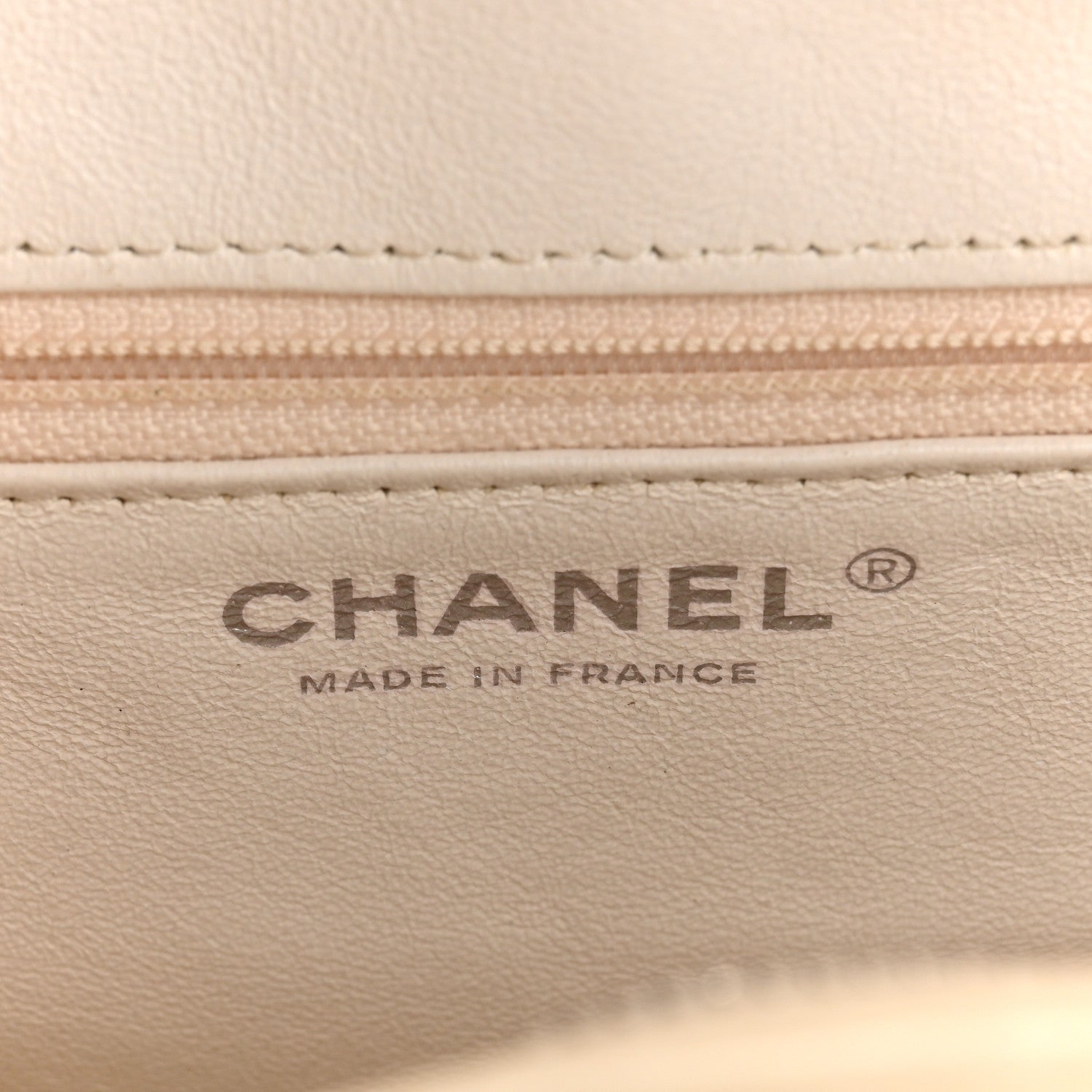 Chanel Tweed Resin Small Zipped Shopping Bag White Black 6 of 14