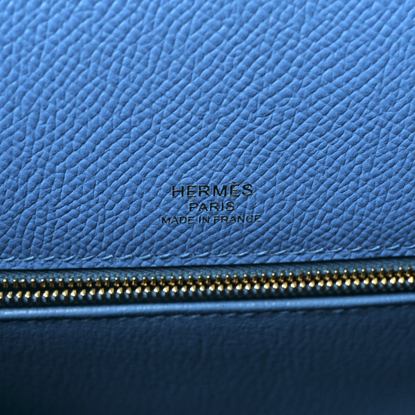 Epsom Casaque Kelly Sellier 28 Bleu Indigo Black Bleu Frida