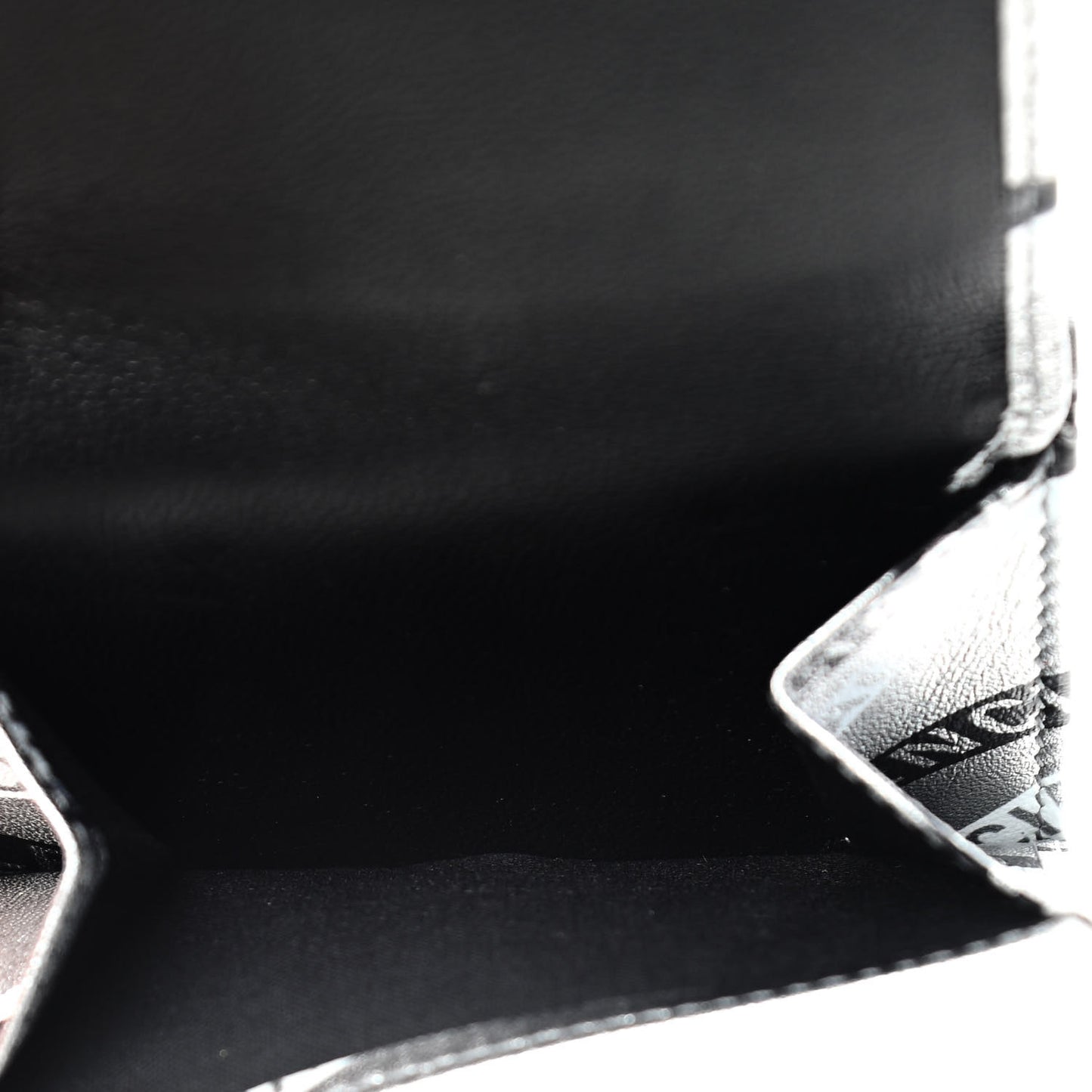 Metallic Calfskin Losange Monogram Mini Everyday Wallet Silver