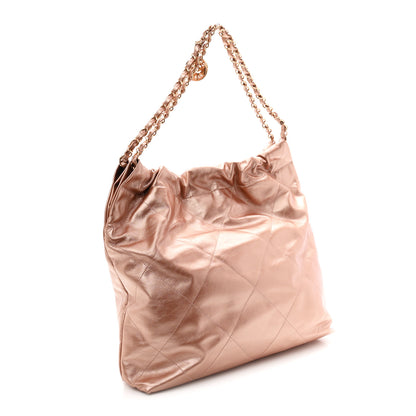 Chanel Metallic Calfskin Quilted Chanel 22 Copper 4 of 11