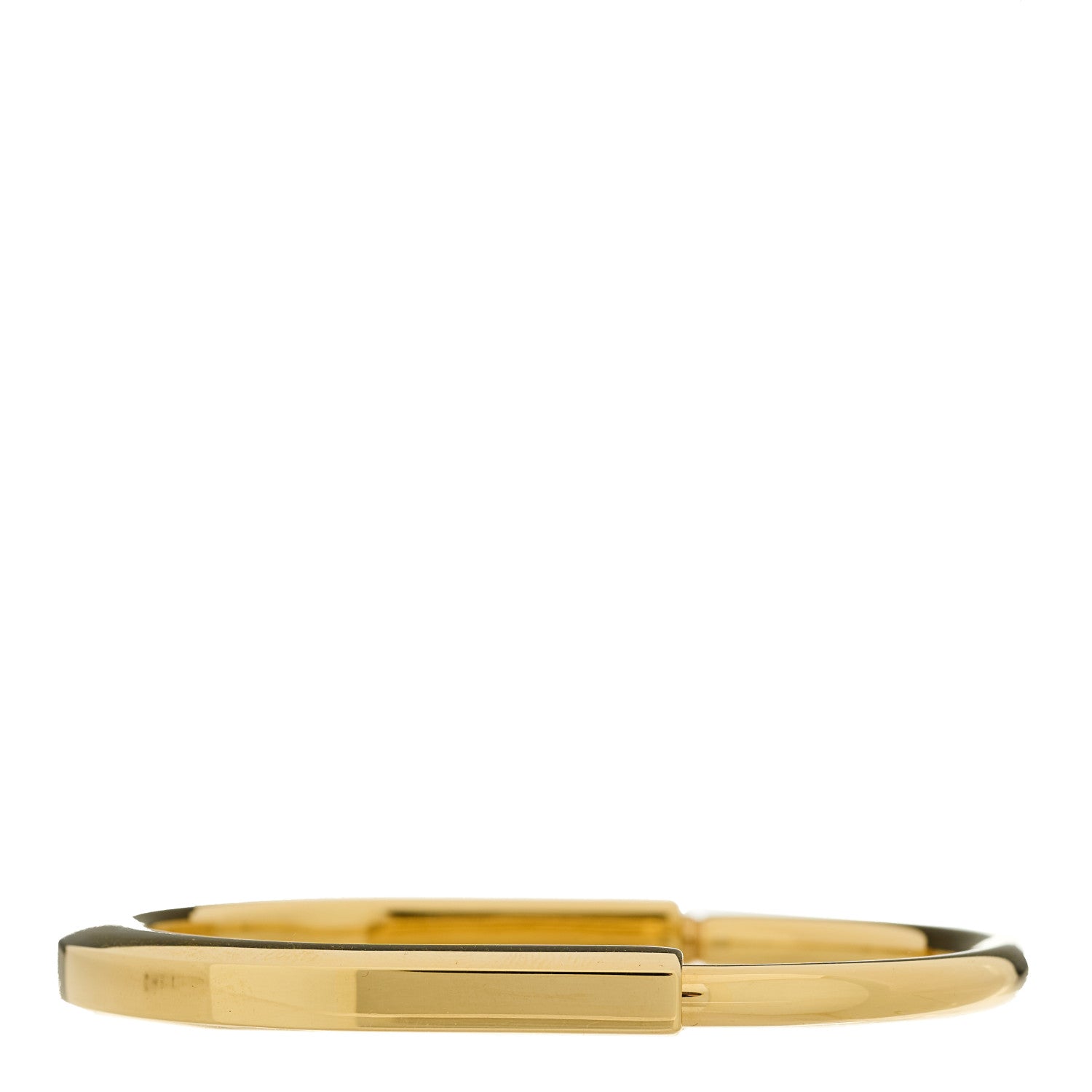 Tiffany 18K Yellow Gold Tiffany Lock Bangle Bracelet 2 of 6