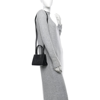 Telfar Vegan Leather Small Shopping Bag Black 4 of 10