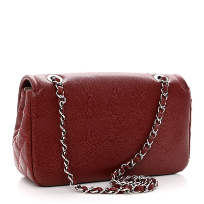 Chanel Caviar Medium Timeless CC Flap Dark Red 3 of 13