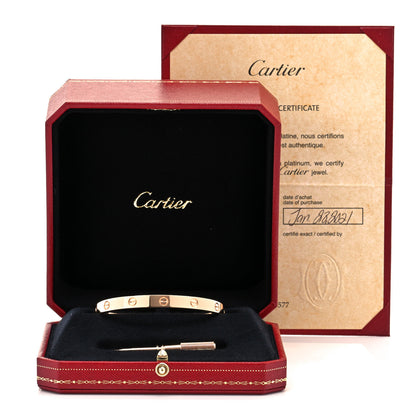 Cartier 18K Pink Gold LOVE Bracelet 16 5 of 5