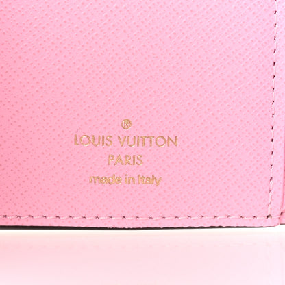 Louis Vuitton Monogram 2021 Christmas Animation Japanese Garden Victorine Wallet Wisteria Pink 6 of 7