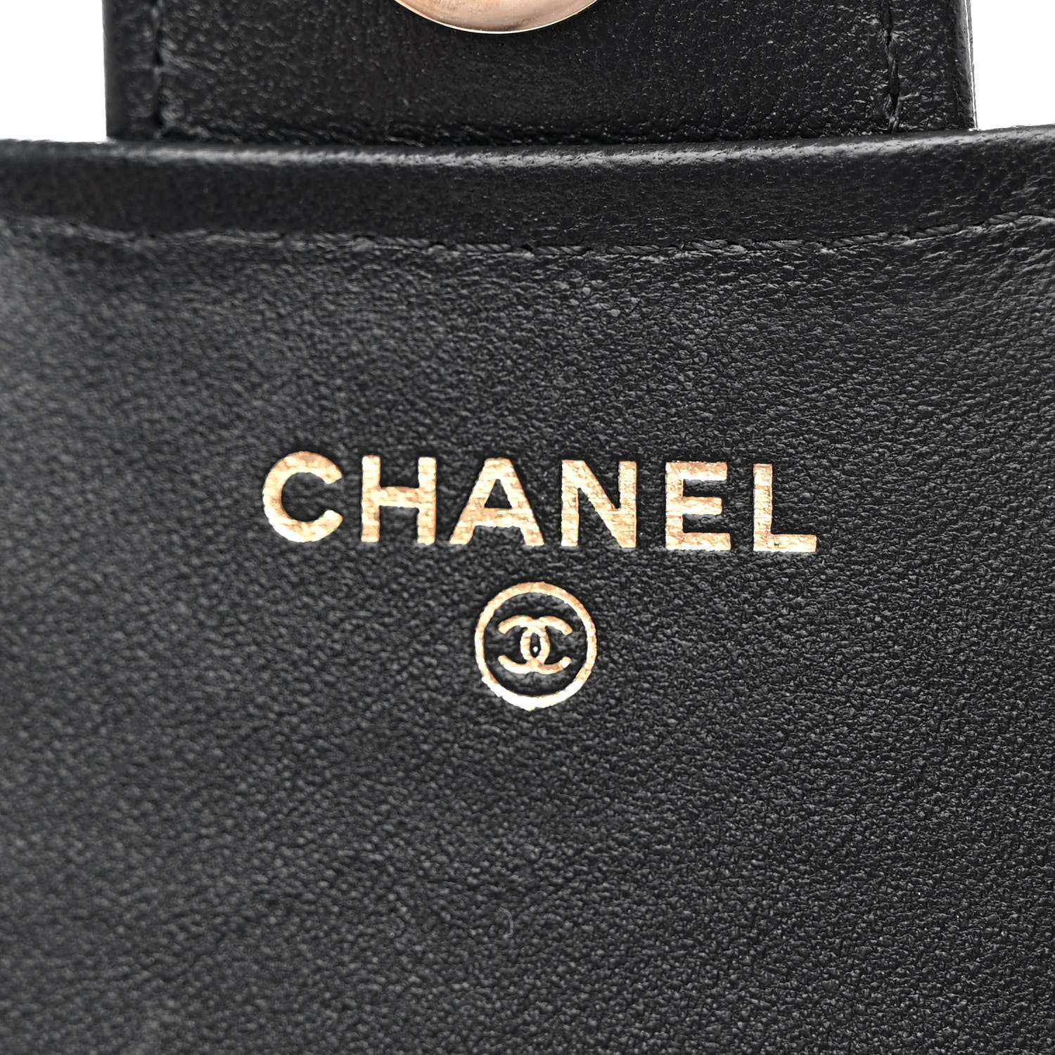 Chanel Lambskin Quilted Flap Phone Holder With Chain Black 6 of 11