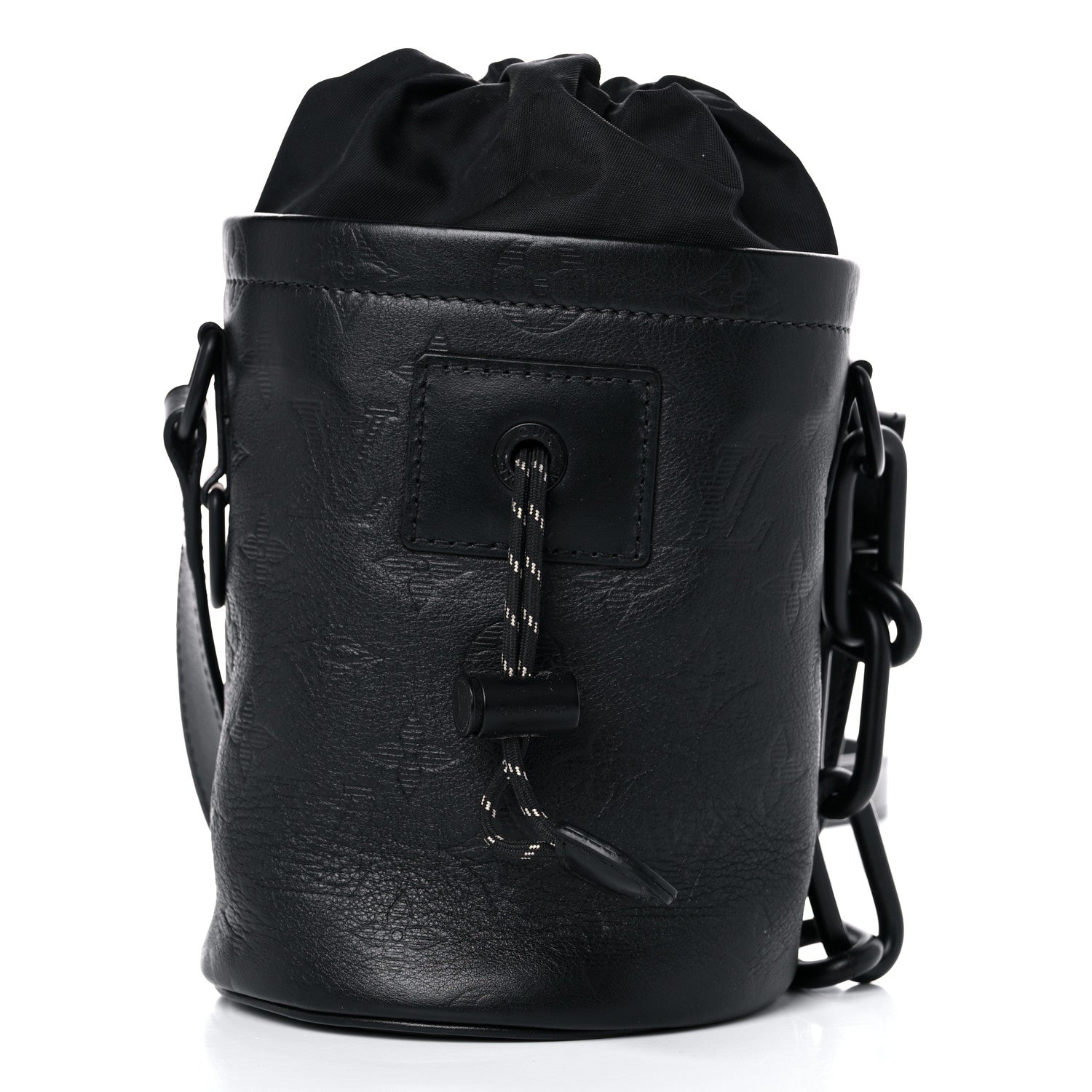 Louis Vuitton Shadow Monogram Chalk Nano Bag Black 10 of 10