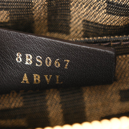 Fendi Vitello King Plexiglass Logo Embossed Mini By The Way Top Handle Boston Bag Caramello 7 of 11