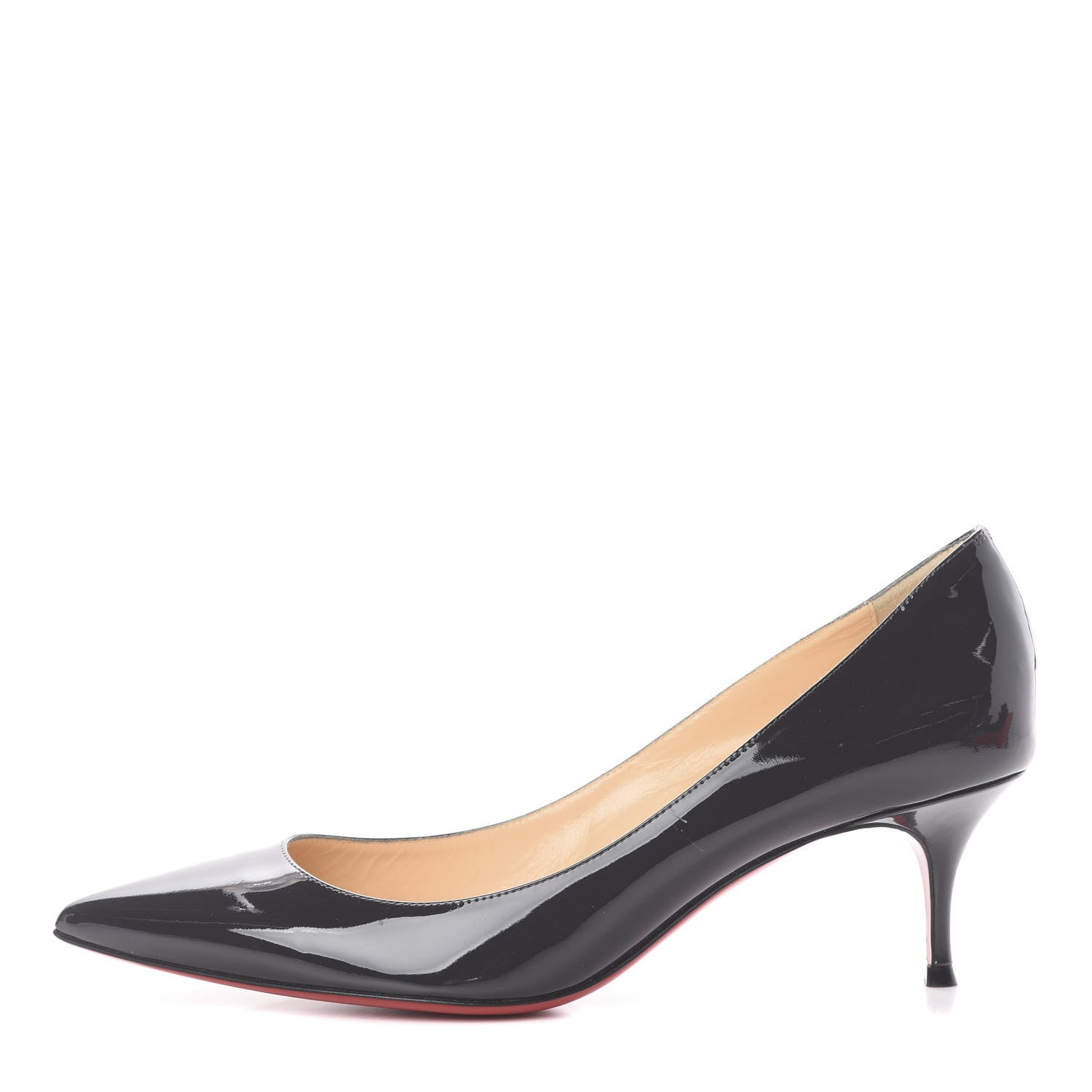 Christian Louboutin Patent Pigalle Follies 55 Pumps 39 Fusain 1 of 7