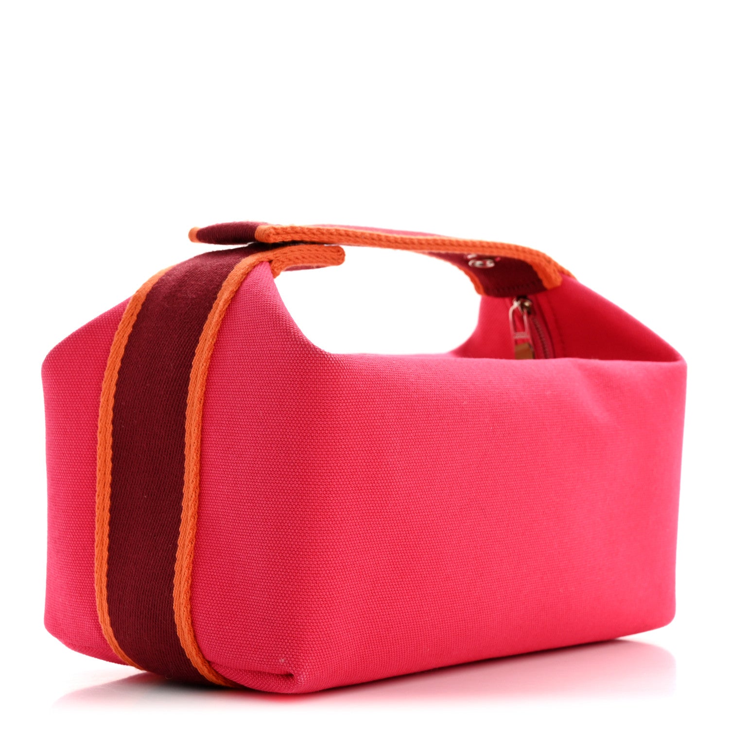 Hermes Canvas Small Bride-A-Brac Pouch Hibiscus 3 of 9