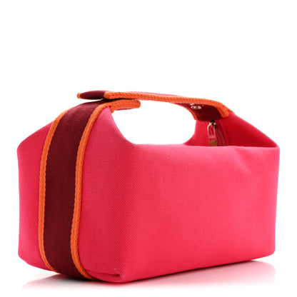 Hermes Canvas Small Bride-A-Brac Pouch Hibiscus 3 of 9