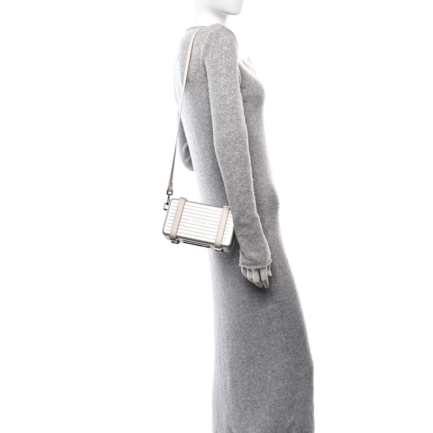 Christian Dior X RIMOWA Aluminum Personal Clutch On Strap Silver 2 of 13