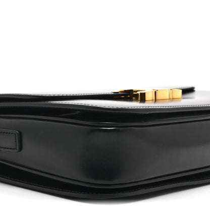 Celine Shiny Calfskin Medium Triomphe Black 10 of 11