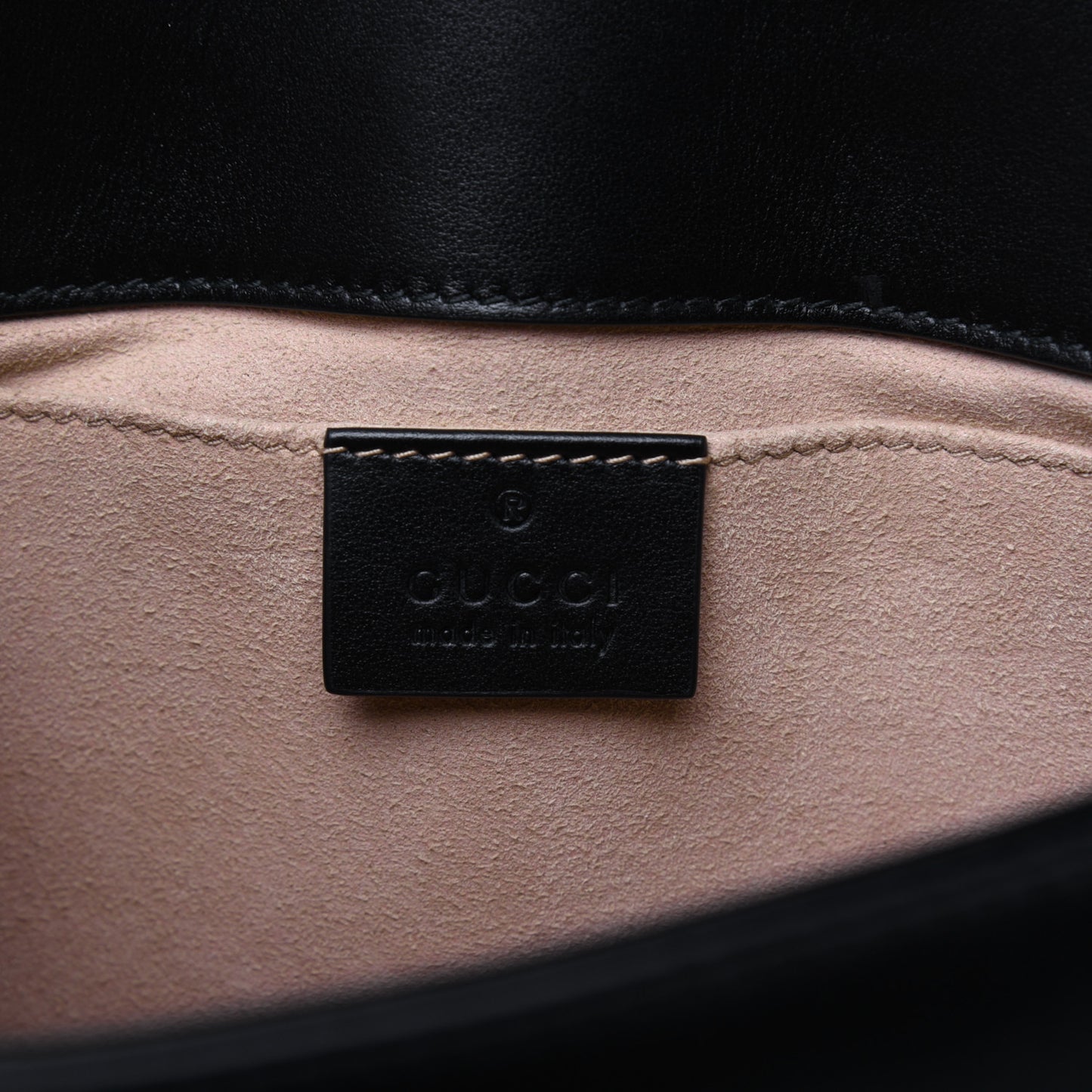 Calfskin Matelasse Mini GG Marmont Shoulder Bag Black