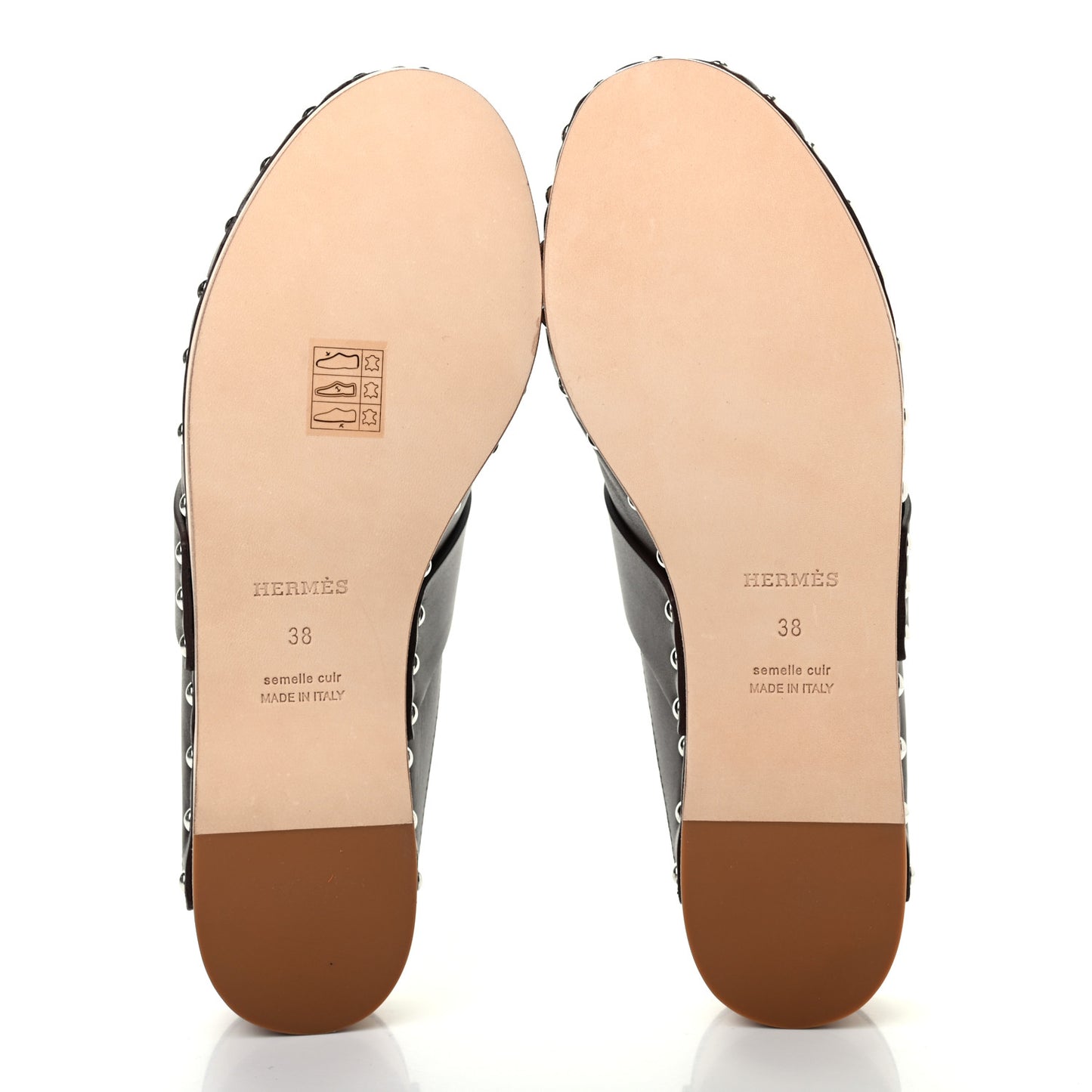 Calfskin Calya Mules 38 Cafe