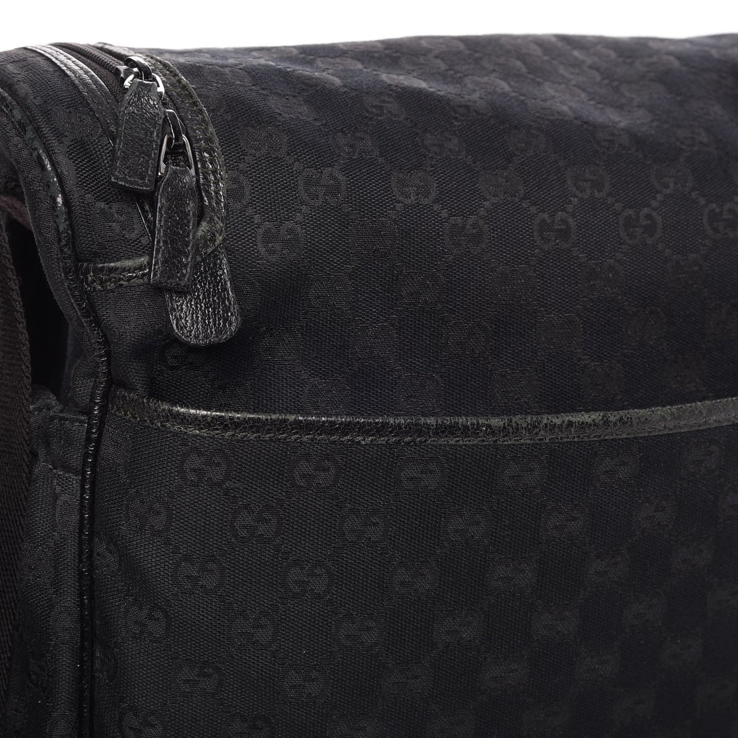 Monogram Large Diaper Bag Black
