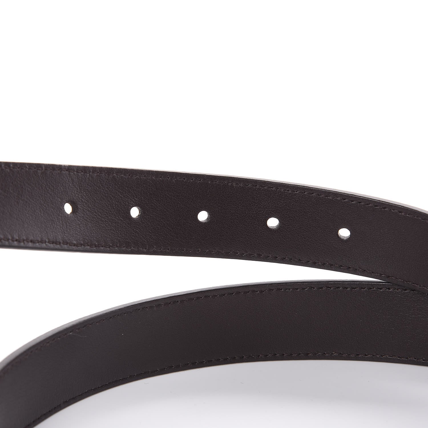 Gucci Moon Calfskin Double G 30mm Belt 90 36 Dark Cocoa 4 of 7