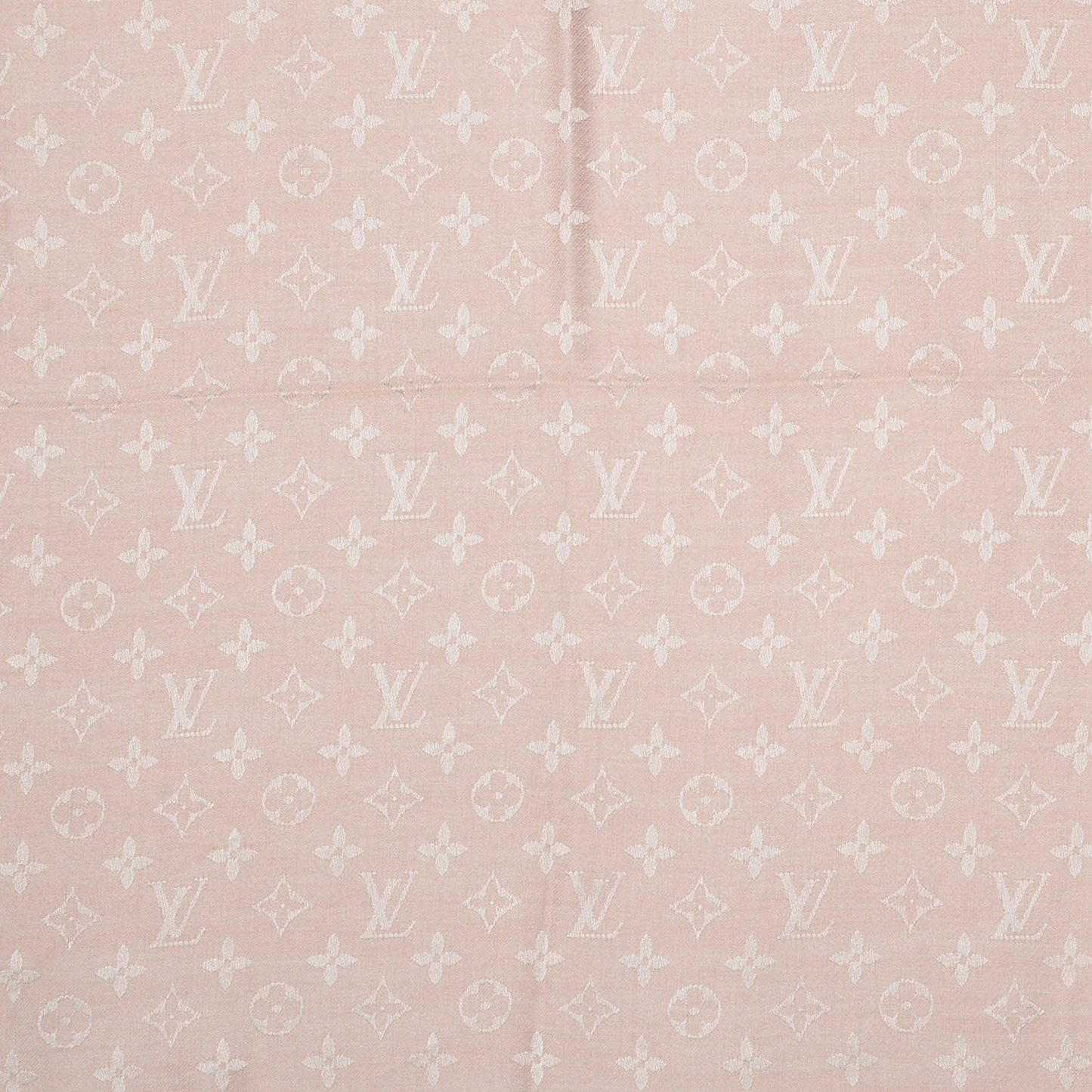 Monogram Denim Shawl Rose