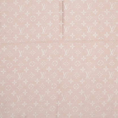 Louis Vuitton Monogram Denim Shawl Rose 1 of 5
