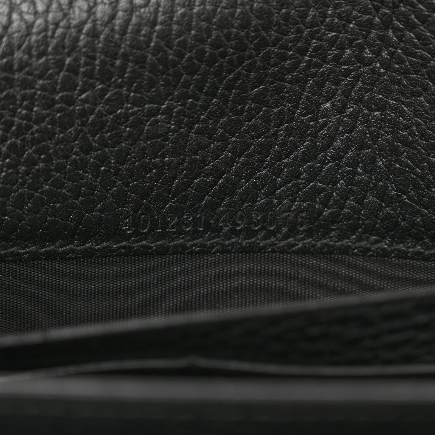 Calfskin Mini Dionysus Chain Wallet Black