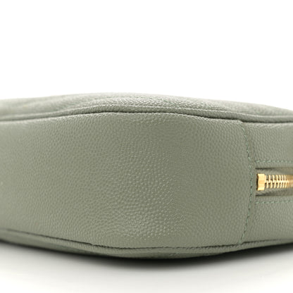 Saint Laurent Grain De Poudre Matelasse Monogram Mini Lou Camera Bag Light Sage 10 of 13