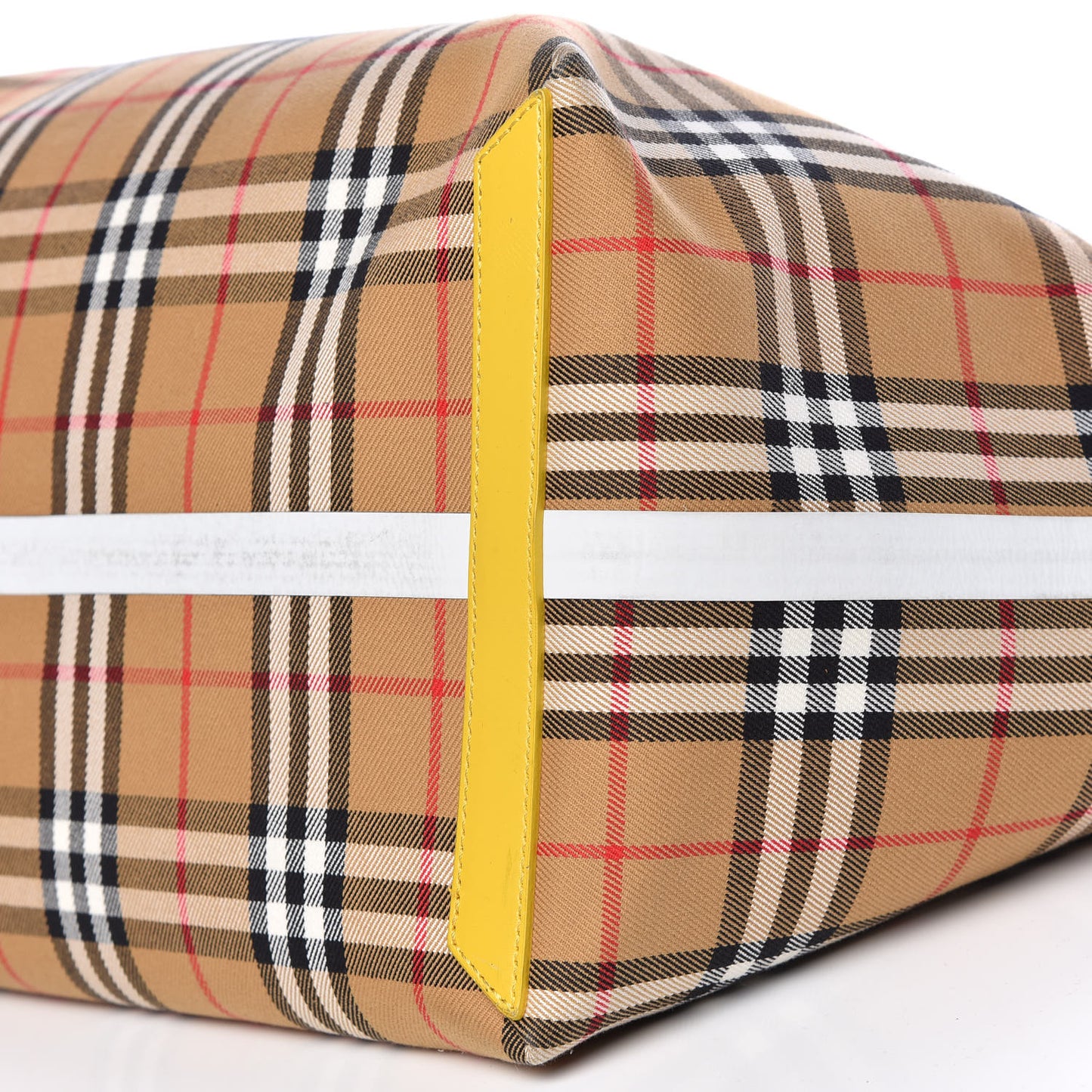 Vintage Check Large The Giant Reversible Tote Yellow
