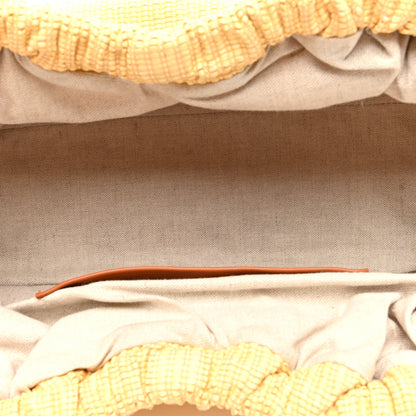 Mansur Gavriel Woven Raffia Cloud Clutch Natural 5 of 8