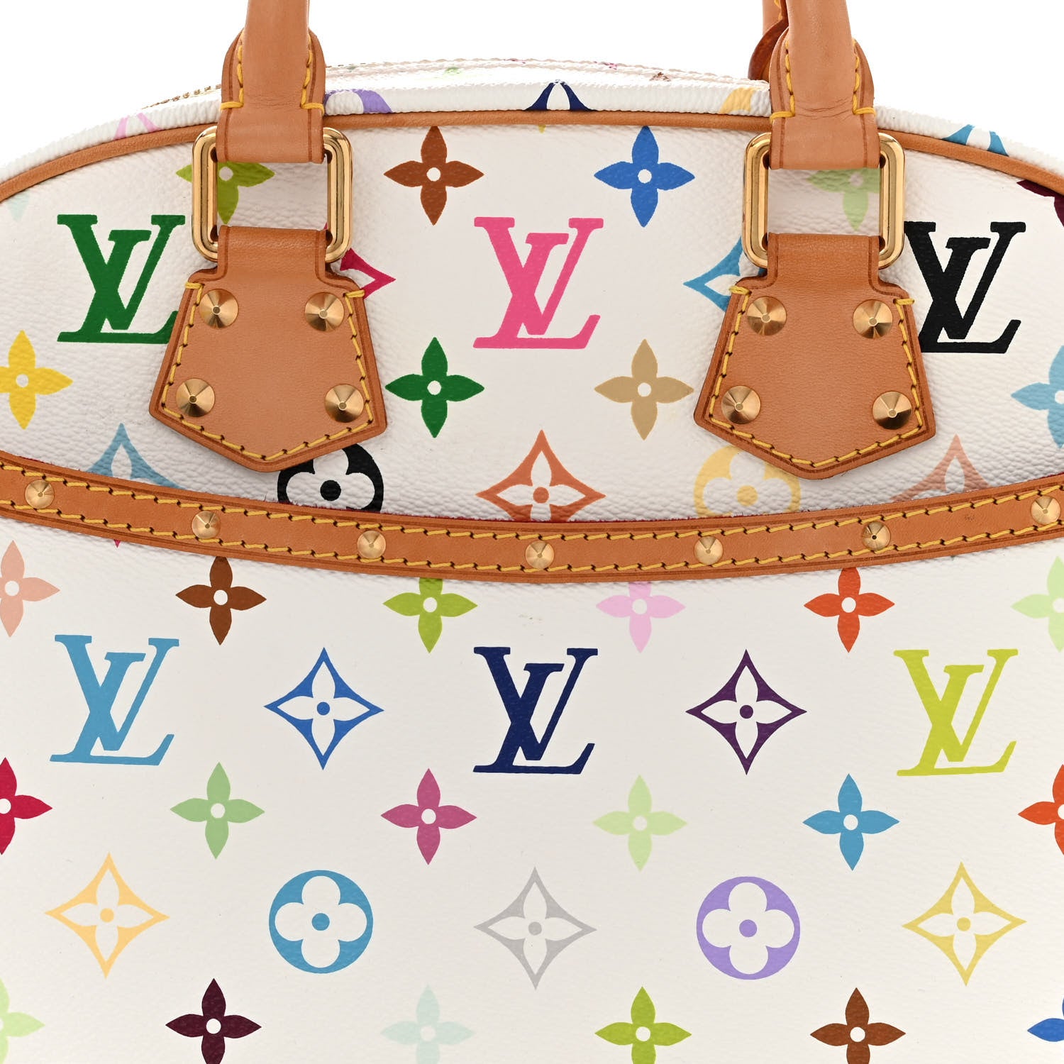 Louis Vuitton Monogram Multicolor Trouville White 7 of 9