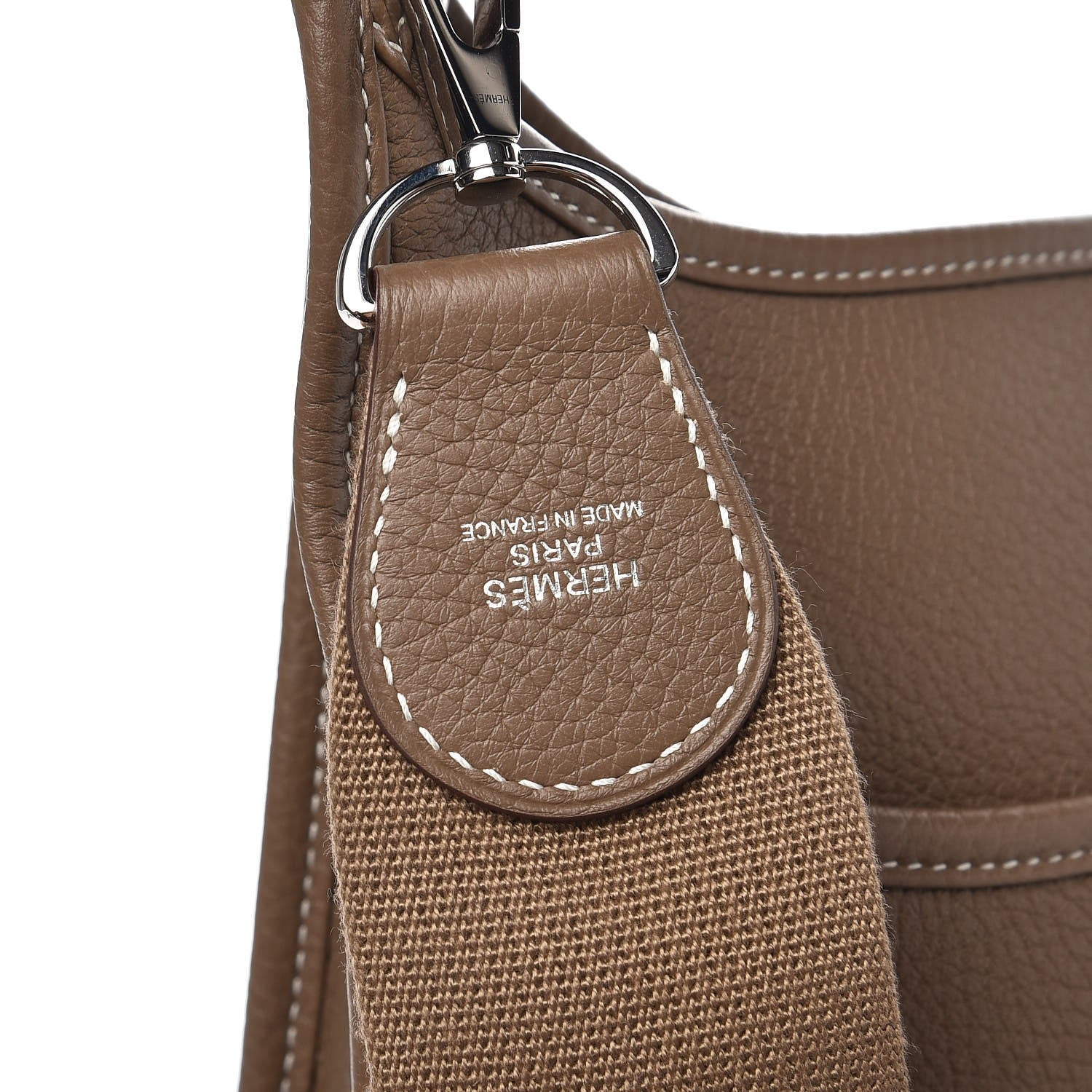 Hermes Taurillon Clemence Evelyne III PM Etoupe 8 of 9