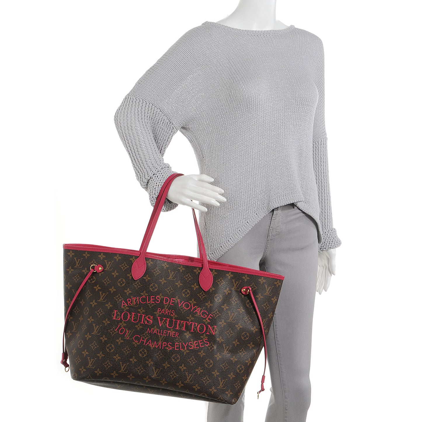 Monogram Articles de Voyage Ikat Neverfull GM Rose Indien